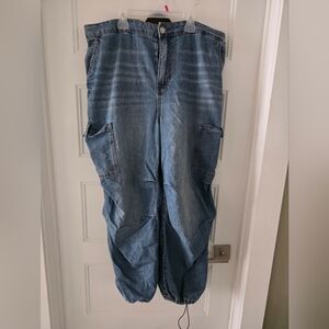 Divided Blue Cargo Pants